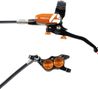 Hope Tech4 E4 Disc Break - Back Black / Orange Standard Hose