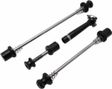 blocage antivol de roue avant-arriere + tige de selle noir (kit 3 pieces)