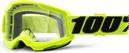 Maschera 100% Racecraft 2 giallo / schermo trasparente