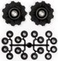 Elvedes Jockey Wheels x10 Kit with Spacers Black 