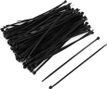 VAR Pack of 100 Rilsan Collars 200 x 2.5mm Black
