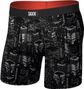 Saxx Multi-Sport Mesh Brief Fly Boxer Shorts, Black, Men's