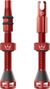 Valvole tubeless Fast Flow Holeshot di Peaty's, rosse