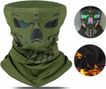 Cachecou Réfléchissant Couvrecou Polaire Coupe Vent Balaclava Vert