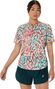 T-Shirt Running Asics Road Print Beige Femme