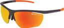 Demetz Relief Bril Mat Zwart / Oranje Spiegel