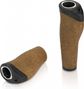 Paire de Grips Ergonomiques XLC GR-S32 135/92 mm Marron