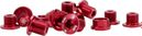 Box One M8.5 and M6 Red Aluminum Chainring Screws (x5 Units)