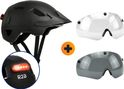 R2B Casque vélo adulte pour Pedelec et Moped + Visière transparente supplémentaire