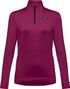 Damen Langarmtrikot Gore Wear Everyday Thermo 1/4-Zip Violett