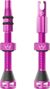 Valvole tubeless Holeshot Fast Flow di Peaty's, colore rosa