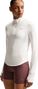 Maglia Nike Swift da donna con zip a 1/4, bianca