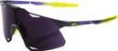 100% Hypercraft Glasses - Matte Metallic Digital Brights - Dark Purple Lenses