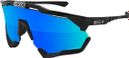 Lunettes SCICON Aeroshade XL Noir / Multimirror Blue