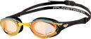 Occhialini da nuoto Arena Cobra Edge Swipe Mirror arancione/nero