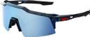100% Speedcraft SL Brille - Holographic Black - Blau verspiegelte HiPER Gläser