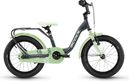 Vélo enfant S'COOL niXe - 1 vitesse - Gris foncé/Vert pastel