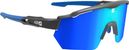 AZR Race RX Matte Black Goggles / Blue Screen