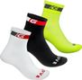 GRIPGRAB Tricolor Regular Cut 3er-Pack Socken 