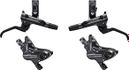 Shimano Deore M6120 4-Piston Brake Pair (without disc) Black