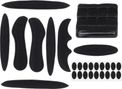 Kit Sportenzia Universele Helmvoering 27 Stuks Traagschuim Zwart