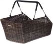 BASIL Cestino per bicicletta Cento Rattan Look Multi System 49 X 34 X 26 Cm - Marrone