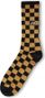 Chaussettes Vans Checkerboard Crew II Marron