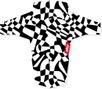 Slicy MTB Front Fender - Dazzle White/Black