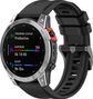 Silikonarmband – 22mm – Kompatibel mit GARMIN und COROS - Schwarz