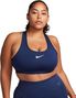 Nike Swoosh Bra mit normalem Halt Blau Damen