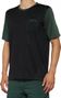 Maillot Manches Courtes 100% Ridecamp Noir / Vert Forest