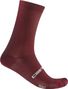 Chaussettes Castelli Espresso 18 Bordeaux