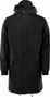 Rains Long Quilted Parka in Black