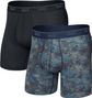 Boxers Saxx Quest Quick-Dry Mesh Brief Fly Negro/Camo Hombre (Pack de 2)
