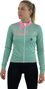 Maillot de Cyclisme Hiver Manches Longues ORDINO Vert/Rose
