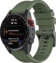 Bracelet de montre en silicone – 20mm– Compatible GARMIN - Kaki