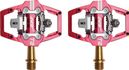 HT Components T2 Titanium Red Automatic Pedals