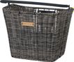 Basil Bremen Rattan Look KF bicycle basket front dark brown