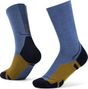 Buff Merino Lichtgewicht Crew Sokken Blauw/Beige