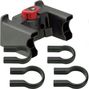 Klickfix Standard + Oversize Front Basket Mount (Black)