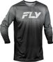 Fly Racing Rayce Sonar Long-Sleeve Jersey, Black/Gray, Kids'