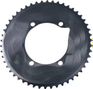 Alugear Round Aero 110 BCD Asymmetrical 11-Speed Shimano Chainring, Black