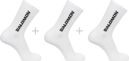 Chaussettes 3 Paires Salomon Everyday Crew Blanc Unisex