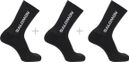 Chaussettes 3 Paires Salomon Everyday Crew Noir Unisex