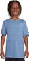 Nike Dri-Fit Miler Jersey met korte mouwen Blauw Jongen