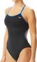 Damesbadpak Tyr Hexa Trinityfit Blauw/Zwart 