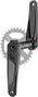 Title CR1 Cranks | 145 mm Axle | Black (Without Chainring)