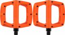 Paar DMR V8 Orange Flat Pedals