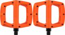 Paar DMR V8 Orange Flat Pedals