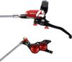 Hope Tech 4 V4 Disc Break - Front Black / Red Braided Hose 